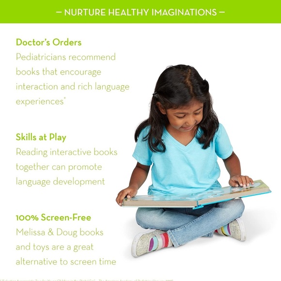 Melissa & Doug Book Poke-a-Dot: Old MacDonald’s Farm Board Book pop Buttons - Picture 4 of 7